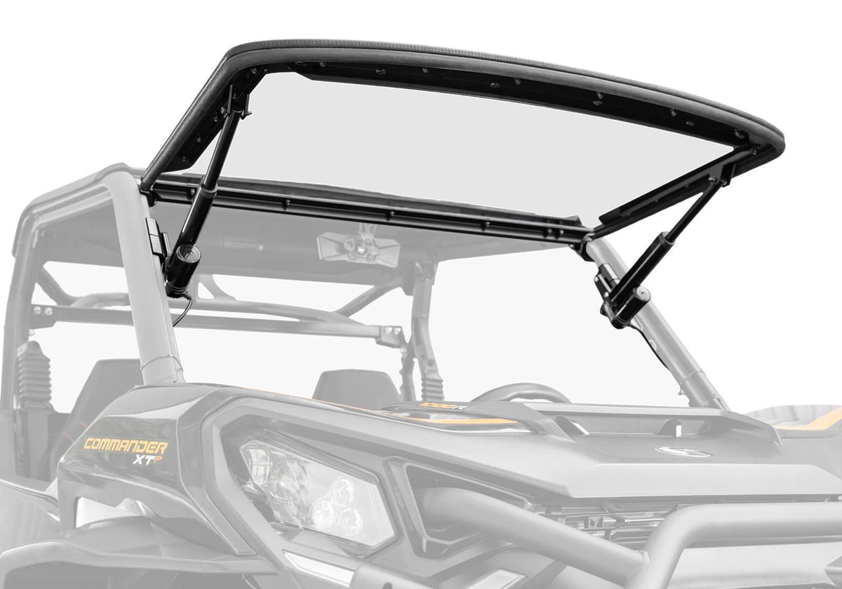SuperATV MaxDrive Power Flip Windshield for Can-Am Commander