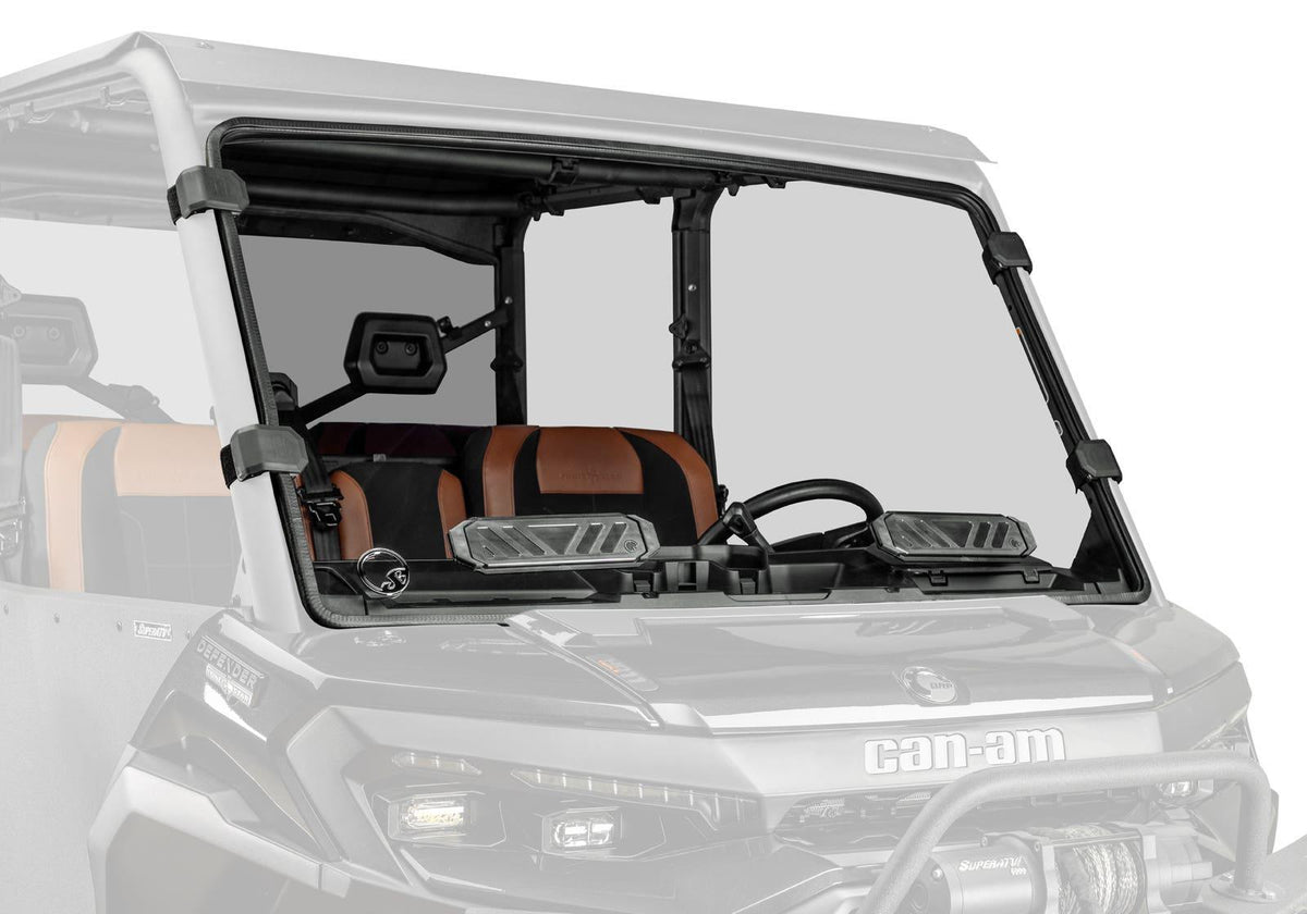 SuperATV HD11 Vented Full Windshield for Can-Am Defender