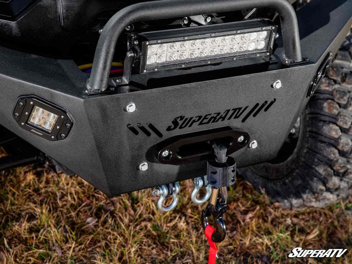 SuperATV HD7 Heavy Weight Winch-Ready Front Bumper for Can-Am Defender - image 3