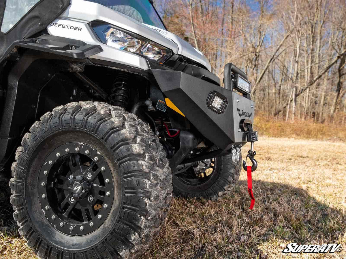 SuperATV HD9 Heavy Weight Winch-Ready Front Bumper for Can-Am Defender - image 10