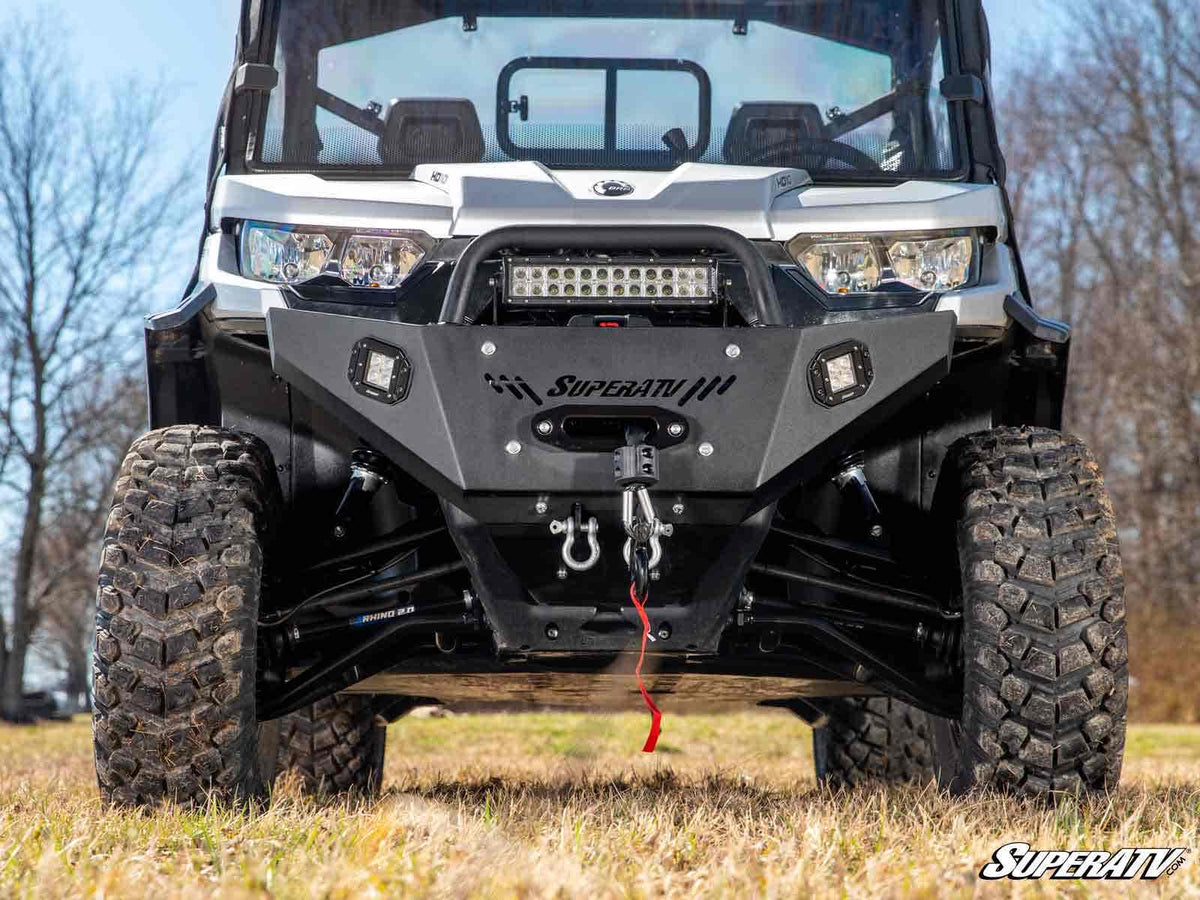 SuperATV HD7 Heavy Weight Winch-Ready Front Bumper for Can-Am Defender - image 2