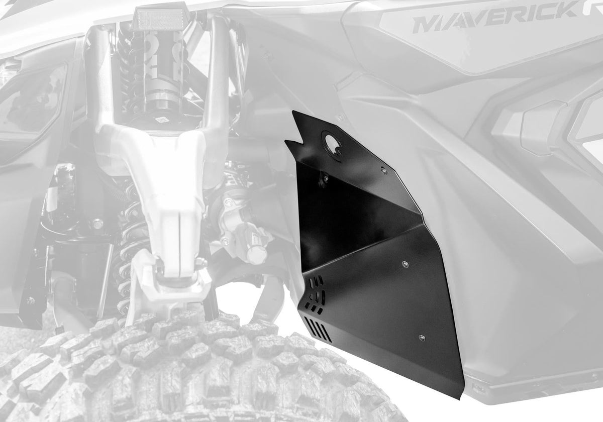 SuperATV Front Inner Fender Guards for Can-Am Maverick R
