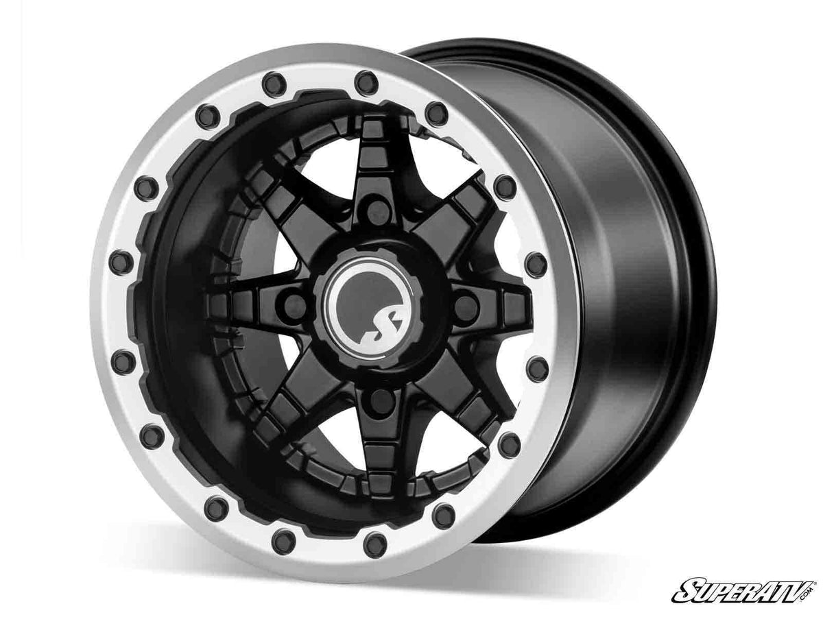 SuperATV Standard XT Warrior Tires 35x10x15 on 15x10 Healy Lock Series Beadlock Wheels 4/156 Pattern - image 3