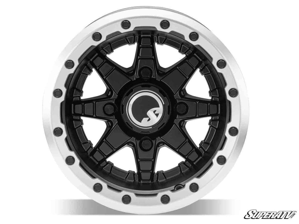 SuperATV Standard XT Warrior Tires 35x10x15 on 15x10 Healy Lock Series Beadlock Wheels 4/156 Pattern - image 4