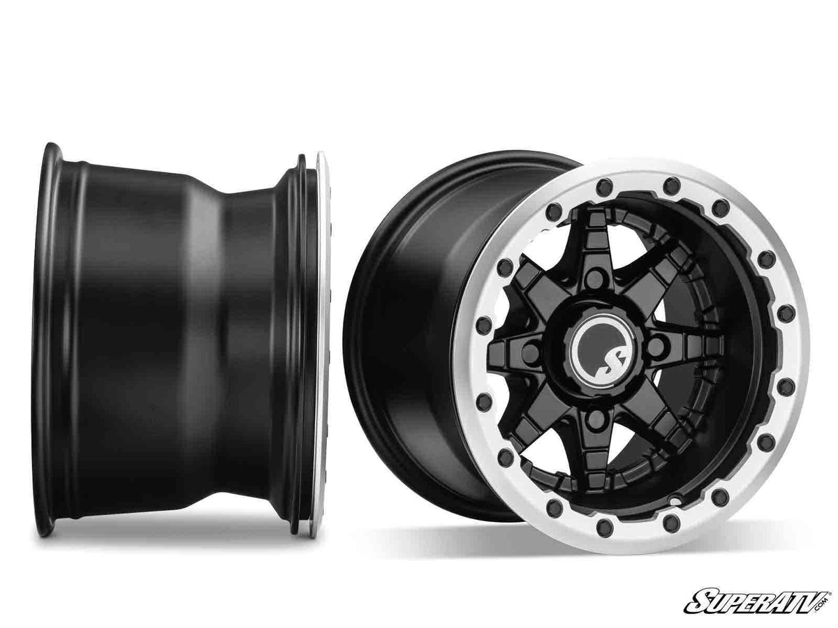 SuperATV Sticky XT Warrior Tires 34x10x14 on 14x10 Healy Lock Series Beadlock Wheels 4/156 Pattern - image 5