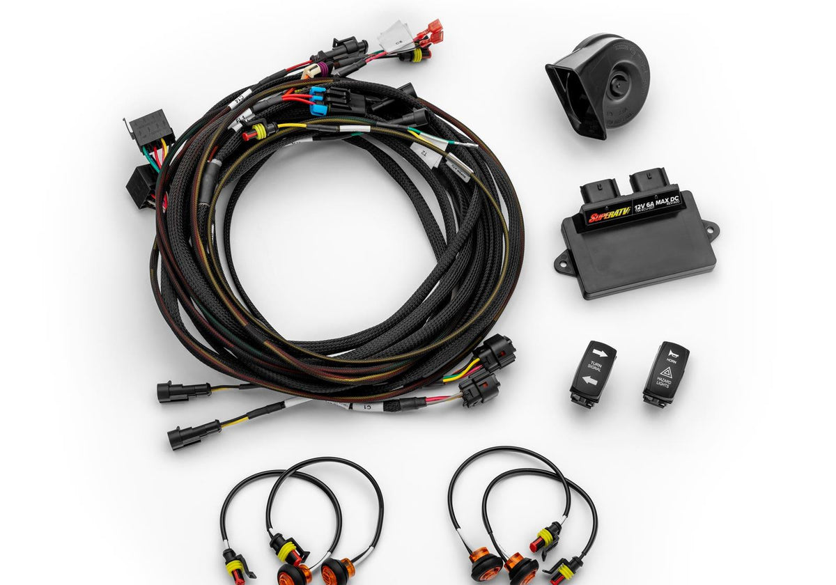 SuperATV Deluxe Self-Canceling Turn Signal Kit for Polaris RZR Trail S 1000