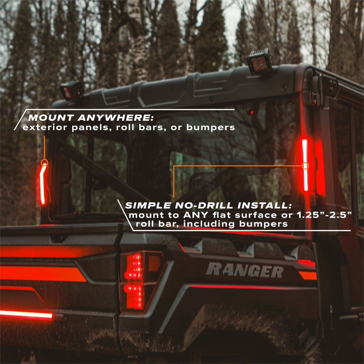Can-Am Commander Apex Lights (Red)