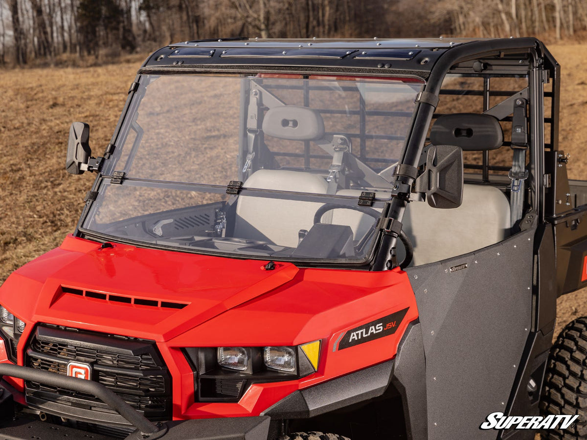 SuperATV JSV Scratch-Resistant Flip Down Windshield for Gravely Atlas - image 4