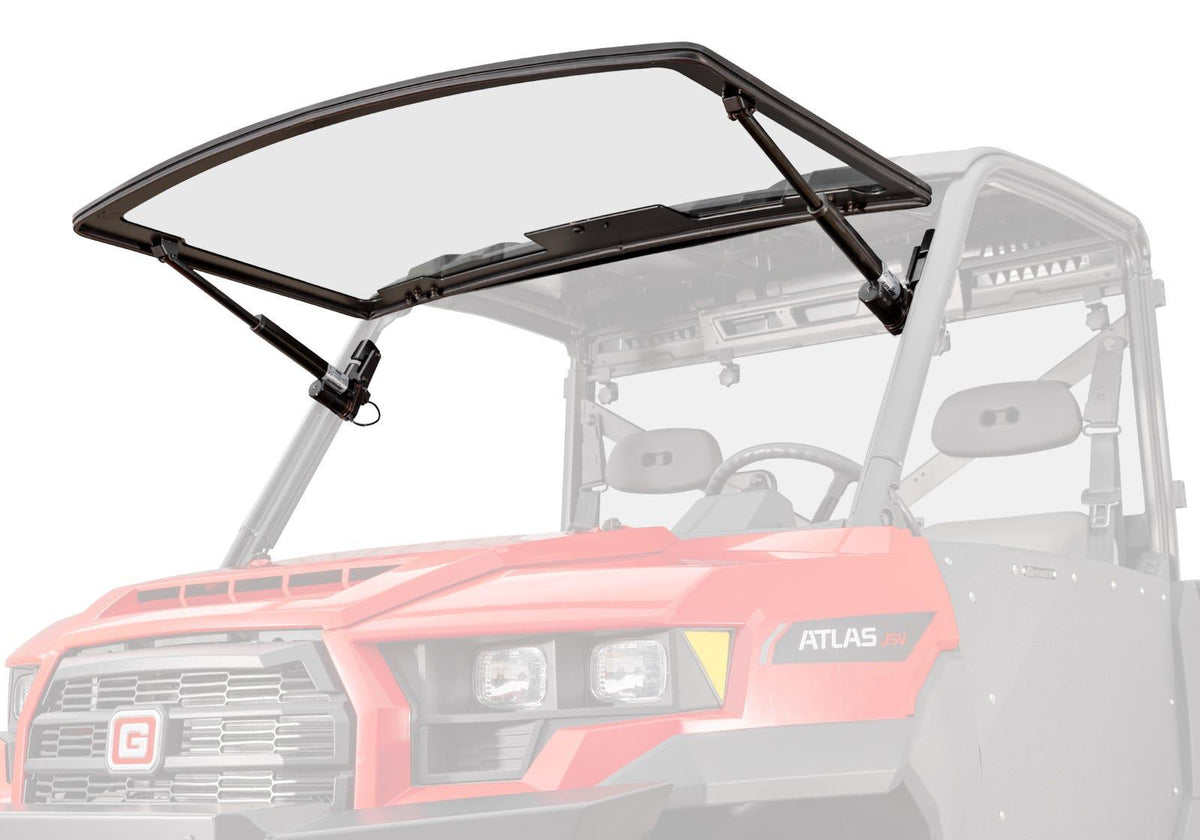 SuperATV JSV MaxDrive Power Flip Glass Windshield for Gravely Atlas