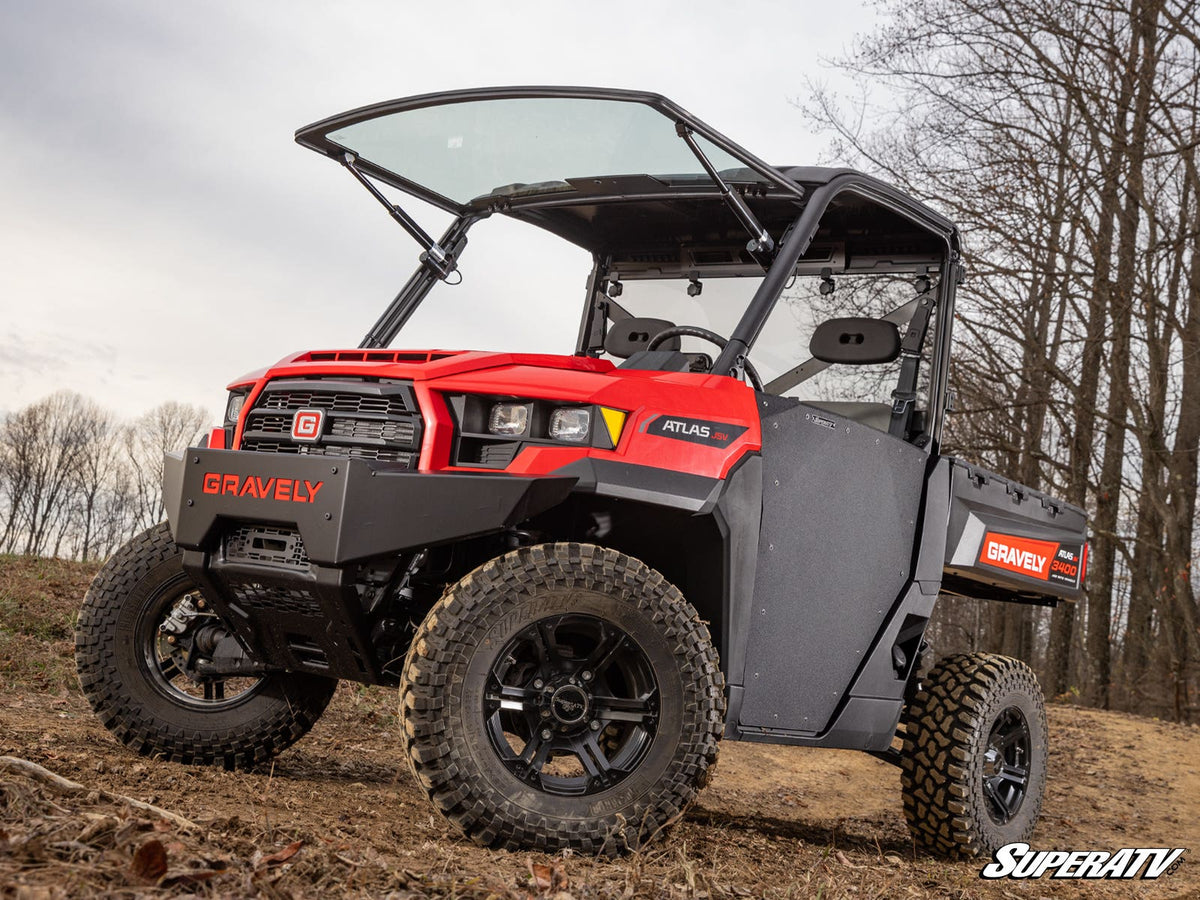 SuperATV JSV MaxDrive Power Flip Glass Windshield for Gravely Atlas - image 3