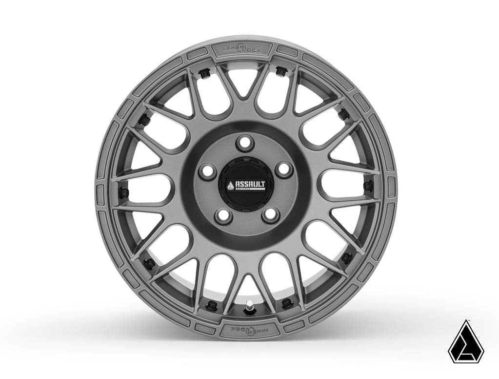 Standard XT Warrior Tires 30x10x15 on 15x10 Assault Industries Hellfire Matte Titanium Wheels 4/156 Pattern - image 3