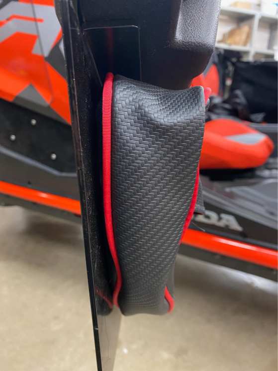 Honda Talon Door Bags — Honda Talon Door Bags by AJK Offroad Side View of Door with Bag