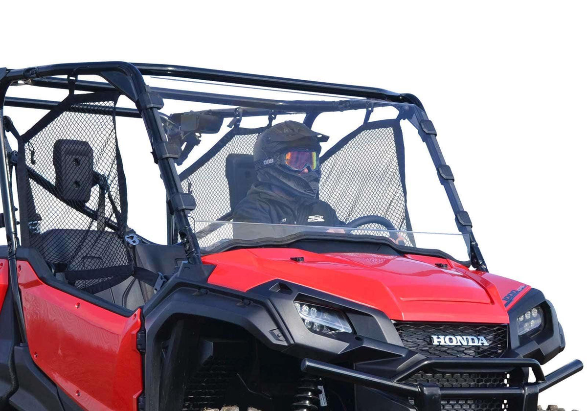 SuperATV Scratch Resistant Full Windshield for Honda Pioneer 1000