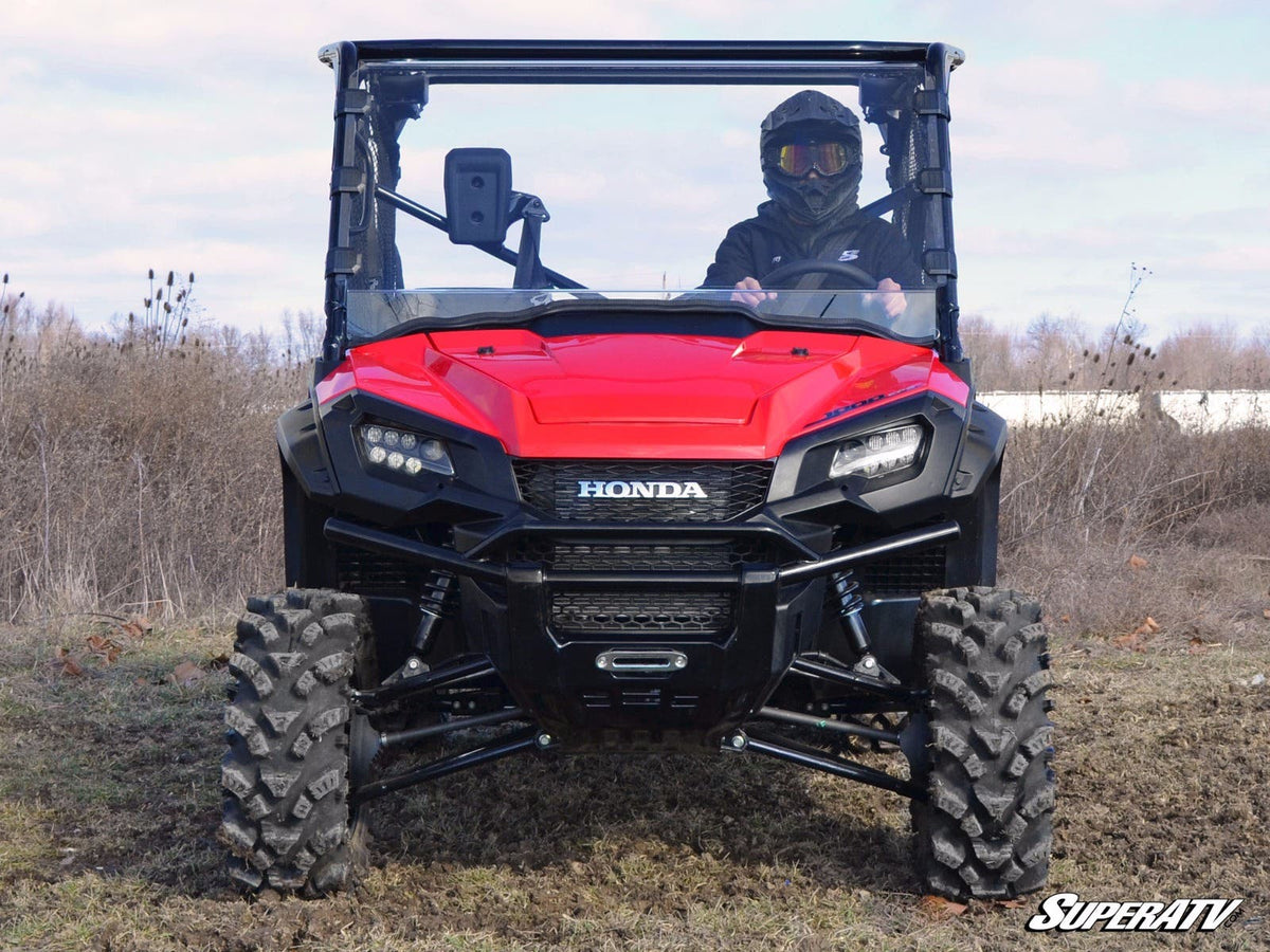 SuperATV Scratch Resistant Full Windshield for Honda Pioneer 1000 - image 2