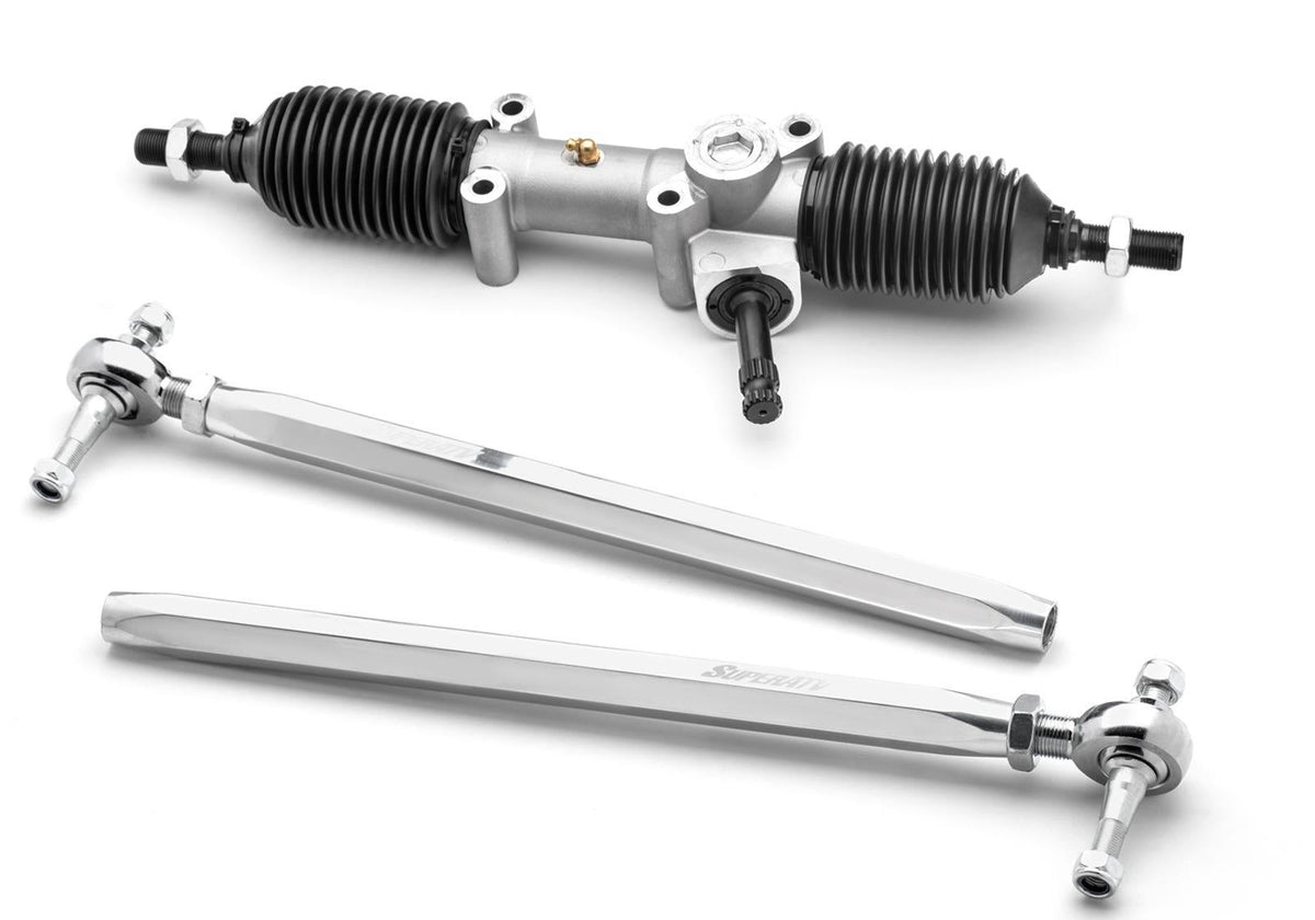 SuperATV Honda Pioneer 1000 RackBoss 2.0 Rack and Pinion - Billet Aluminum Hex Tie Rods