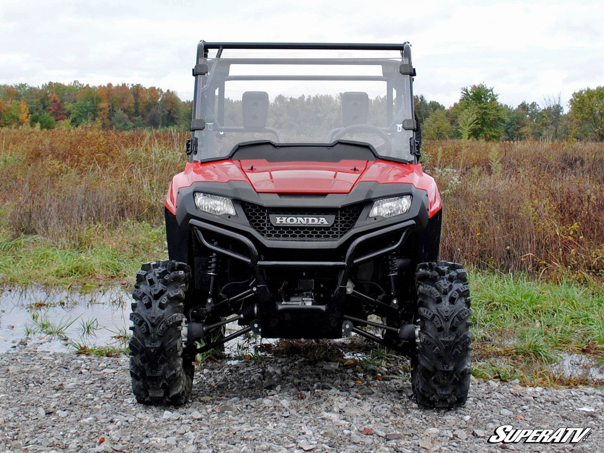 SuperATV Scratch Resistant Full Windshield for Honda Pioneer 700 - image 2