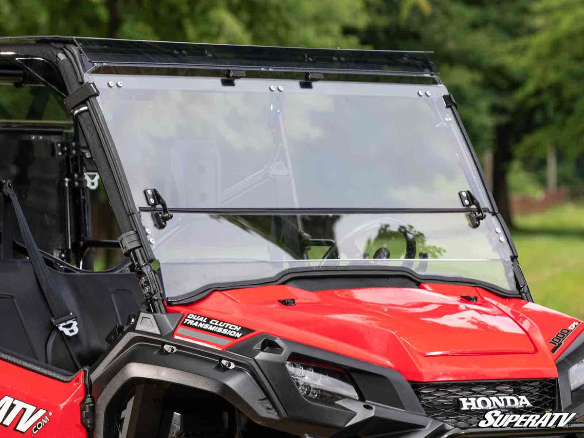 SuperATV Scratch-Resistant 3-in-1 Windshield for Honda Pioneer 1000 - image 3