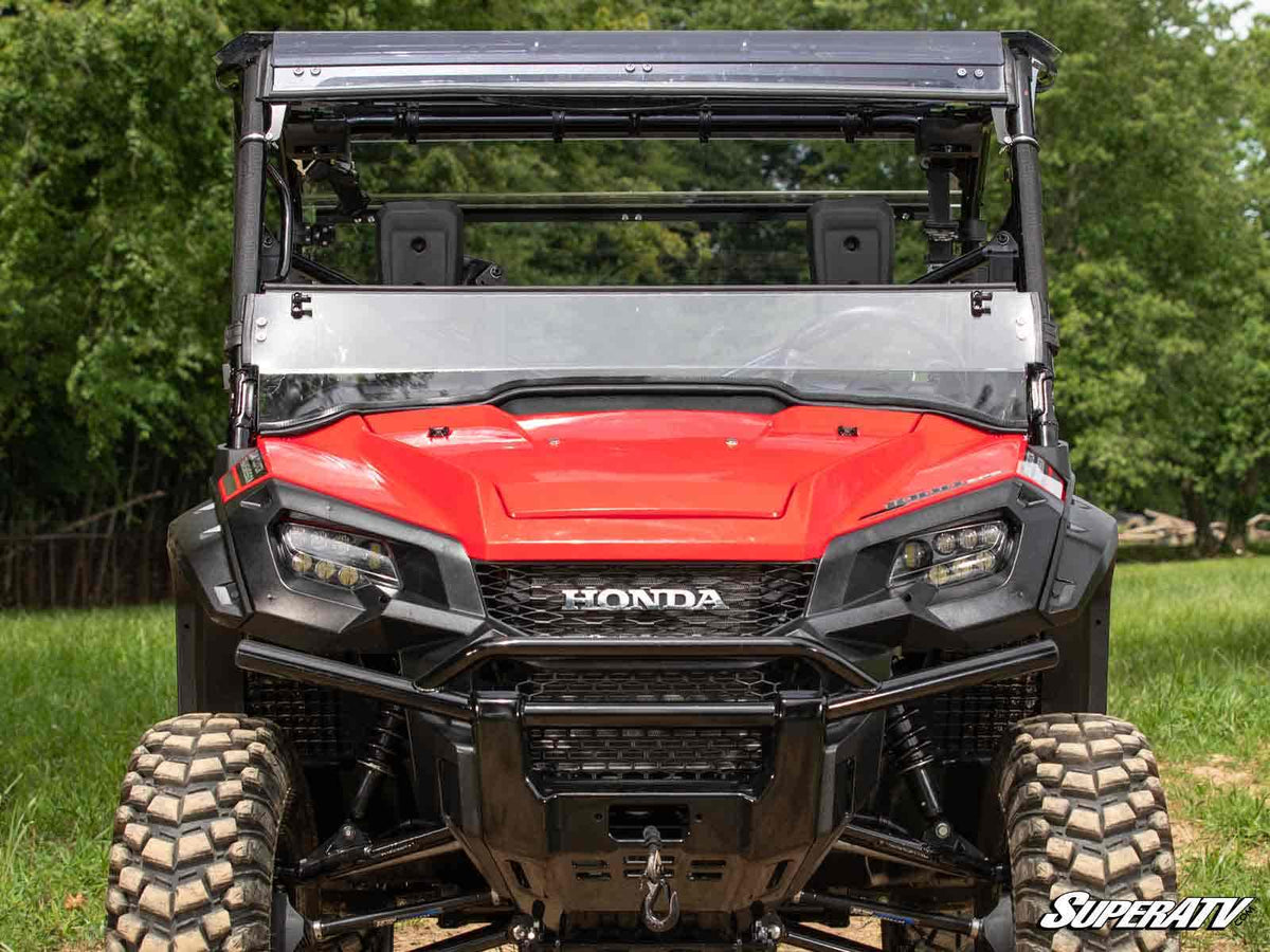 SuperATV Scratch-Resistant 3-in-1 Windshield for Honda Pioneer 1000 - image 4