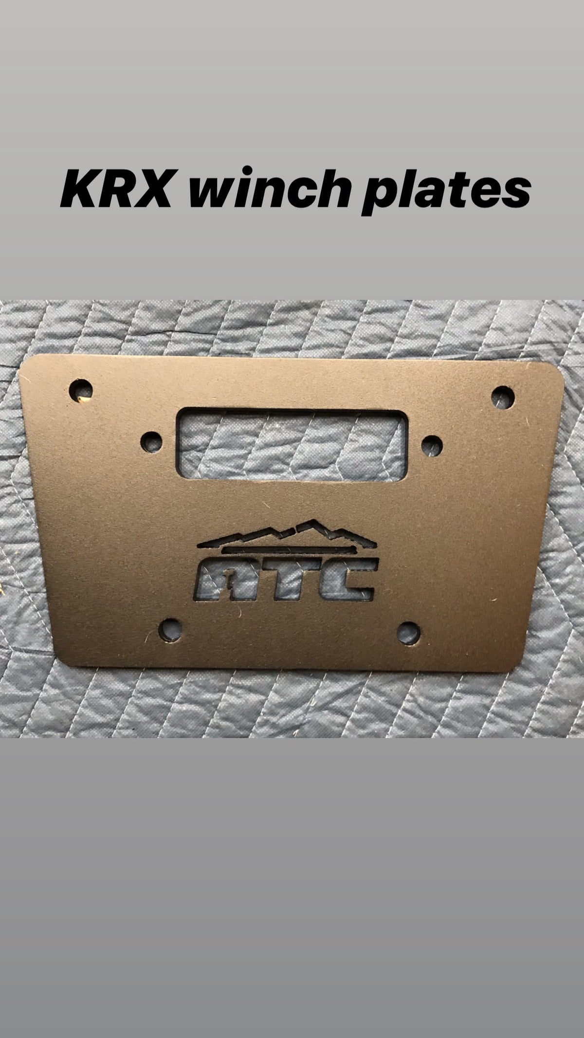 Kawasaki KRX Winch Plate product photo