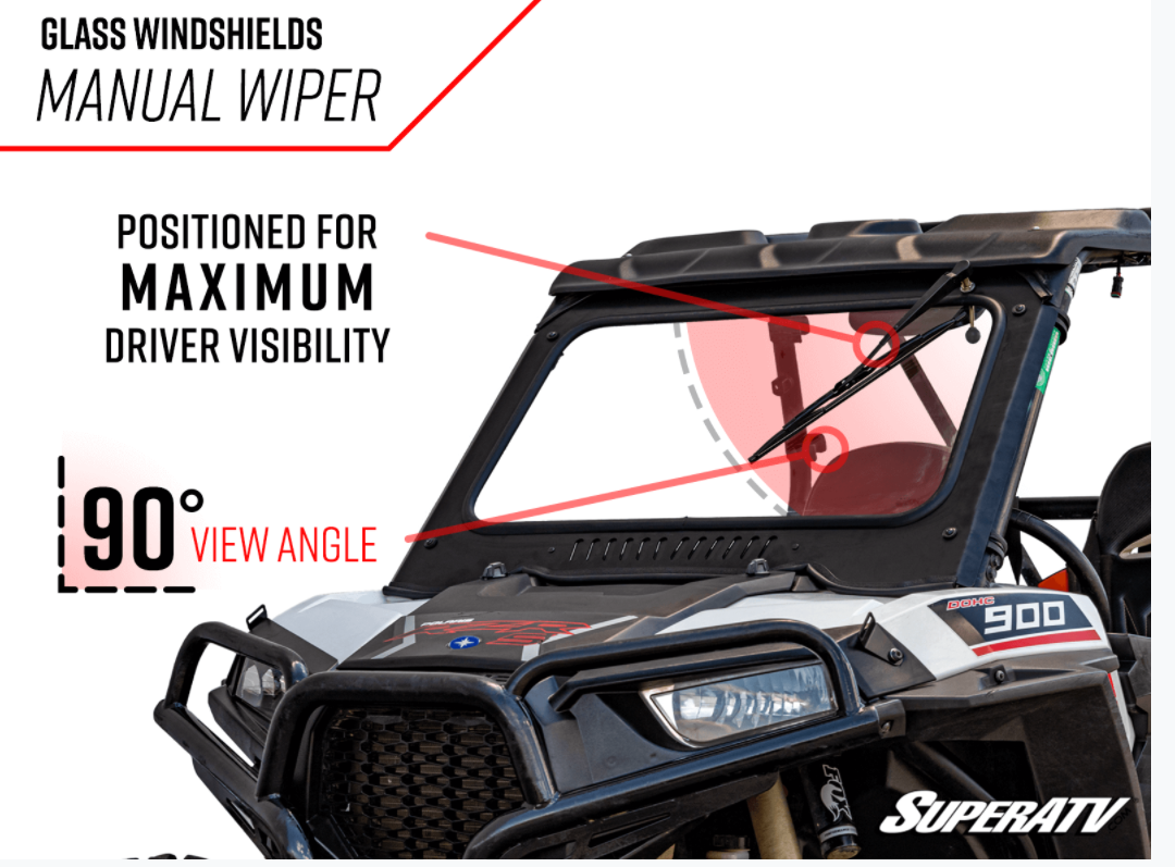 SuperATV Glass Windshield for Polaris RZR XP Turbo S - image 4