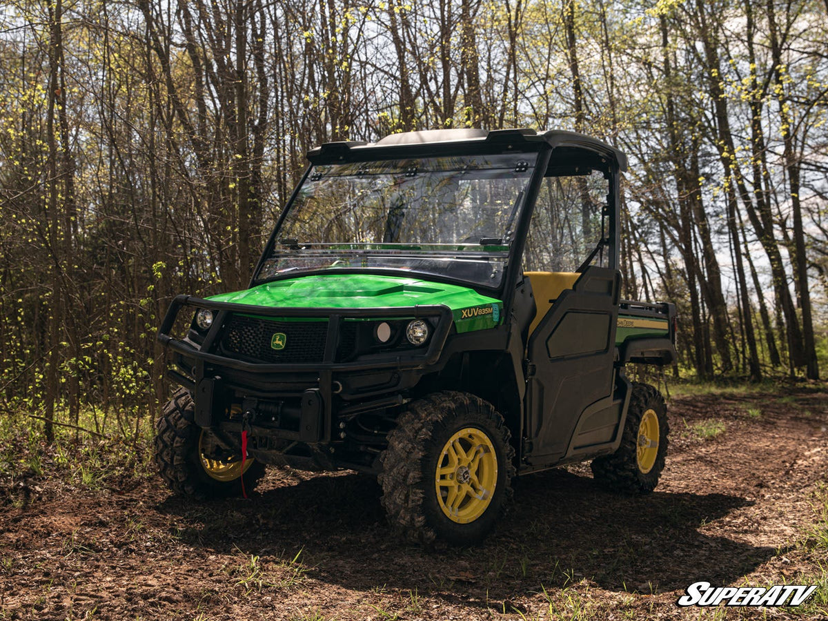 SuperATV Scratch-Resistant Flip Windshield for John Deere Gator XUV 835 - image 2