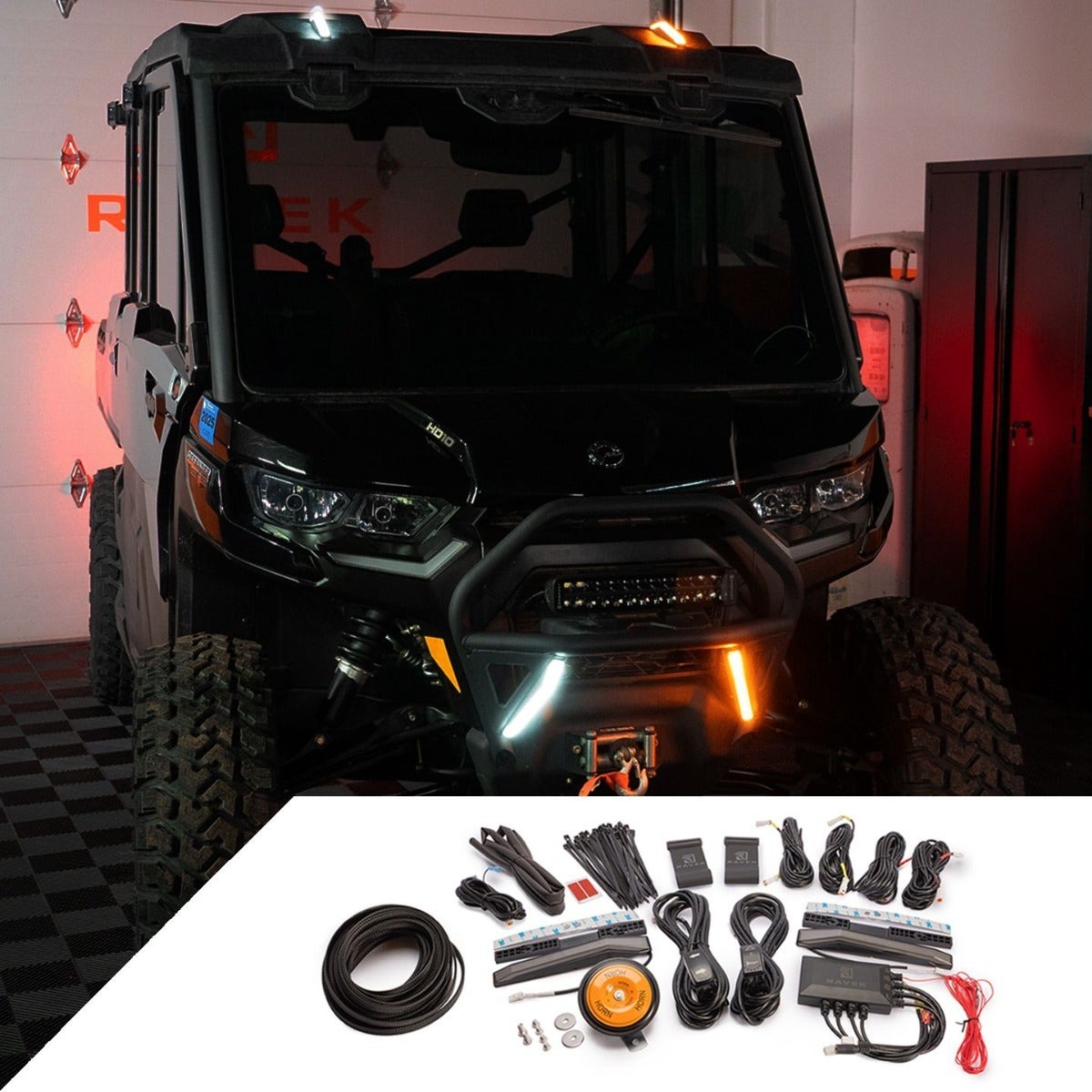 Can-Am Defender Auto Cancel Apex Light Turn Signal Kit