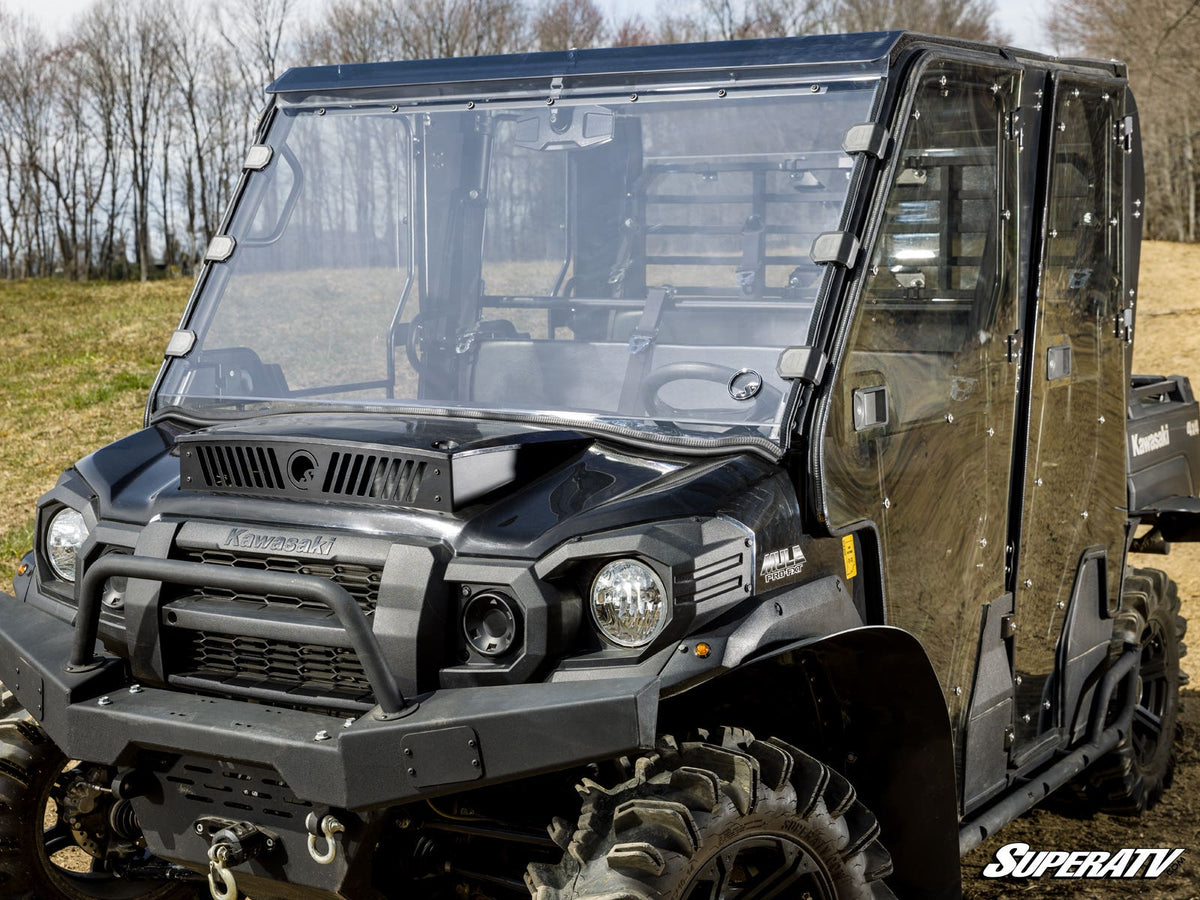 SuperATV Scratch-Resistant Full Windshield for Kawasaki Mule Pro - image 3