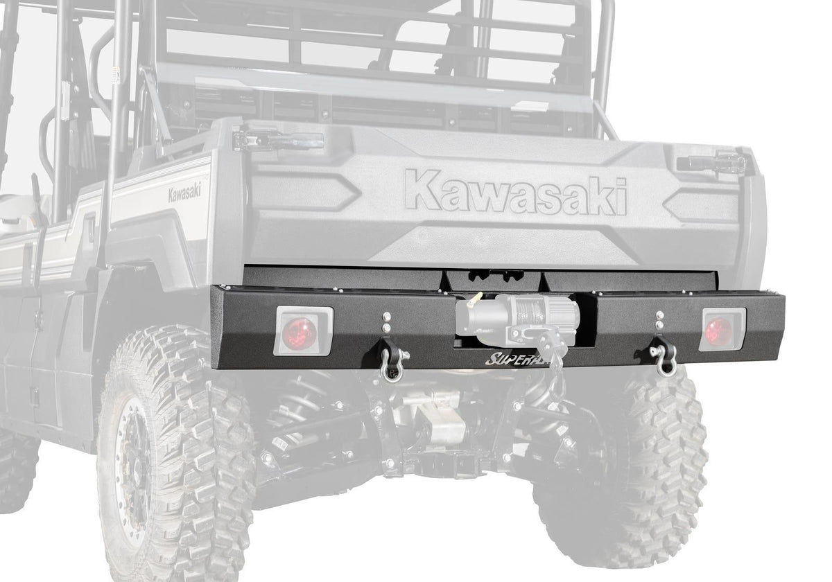 SuperATV Winch Ready Rear Bumper for Kawasaki Mule Pro