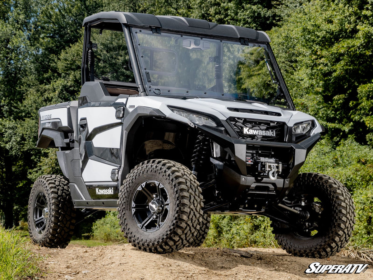 SuperATV Scratch-Resistant Flip Windshield for Kawasaki Ridge - image 4