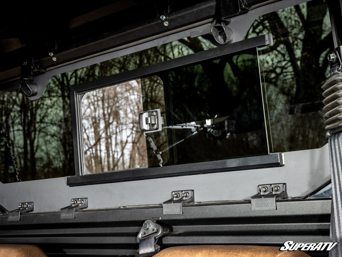 SuperATV Glass Sliding Rear Windshield for Kawasaki Ridge - image 4