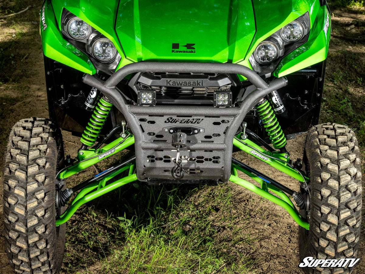 SuperATV Winch-Ready Tubed Front Bumper for Kawasaki Teryx S - image 3