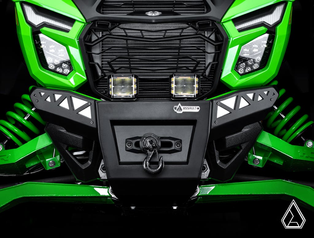 Assault Industries Kawasaki Teryx H2 Winch-Ready Aluminum Plate Front Bumper - image 18