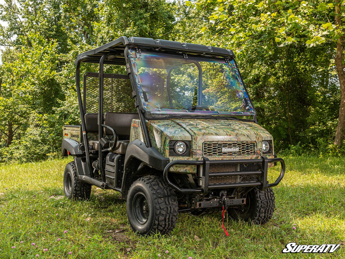 SuperATV Scratch-Resistant Flip Windshield for Kawasaki MULE 4000/4010 - image 2