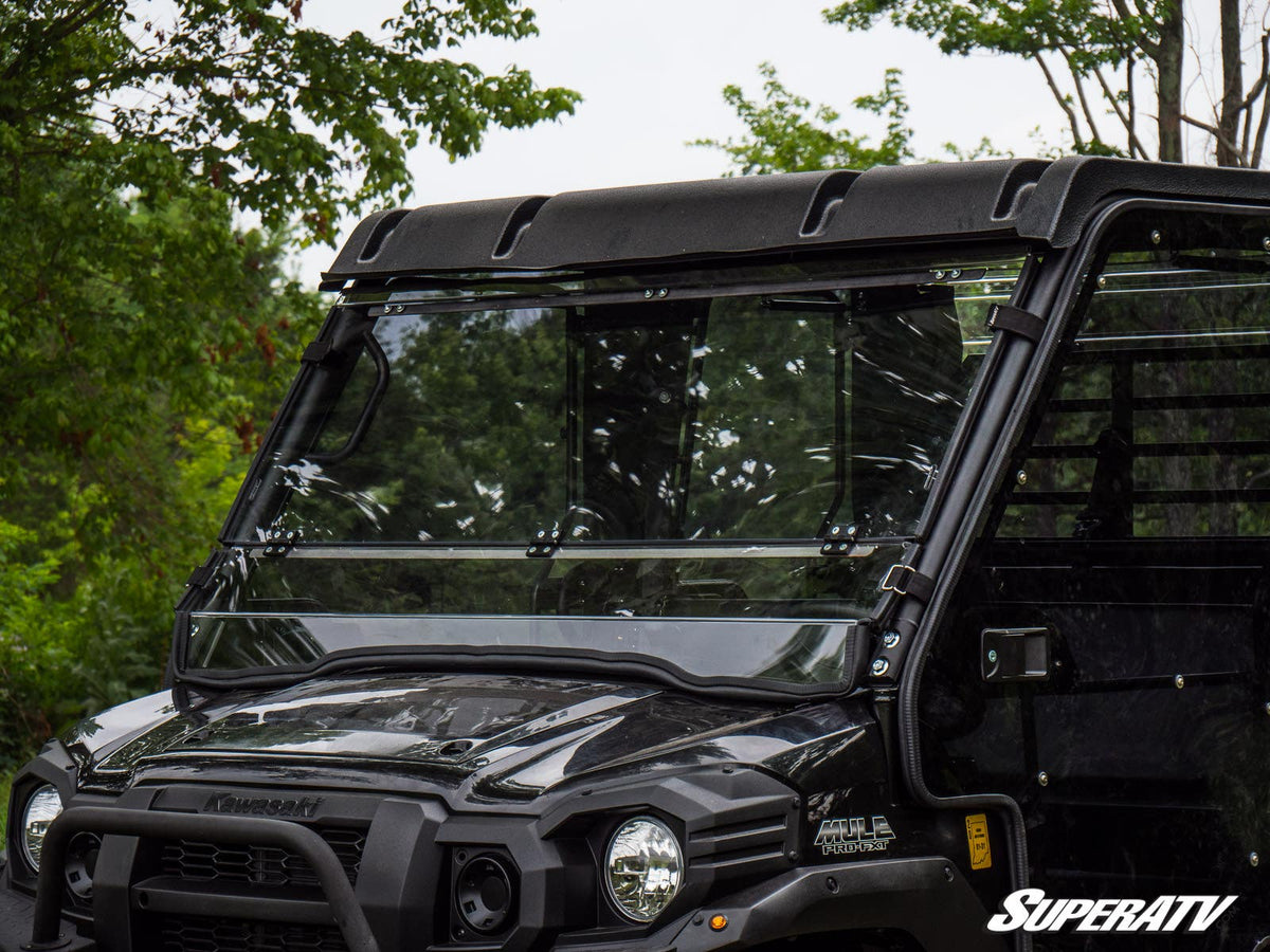 SuperATV Flip Down Windshield for Kawasaki Mule Pro - image 3