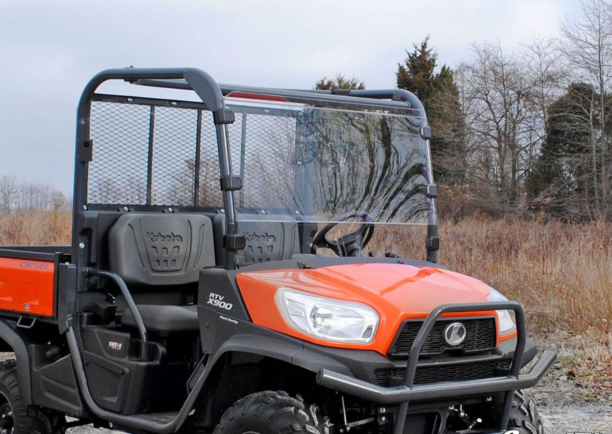 SuperATV Scratch-Resistant Full Windshield for Kubota RTV