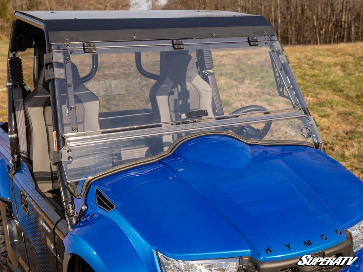 SuperATV KYMCO UXV Scratch-Resistant Flip Windshield - image 3
