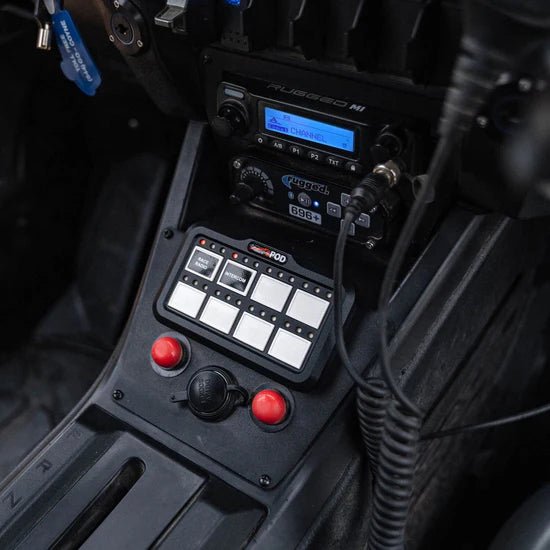 Lower Accessory Panel for Polaris RZR PRO XP, RZR Turbo R, and RZR PRO R Dash Mount Radio and Intercom - Rad UTV Parts