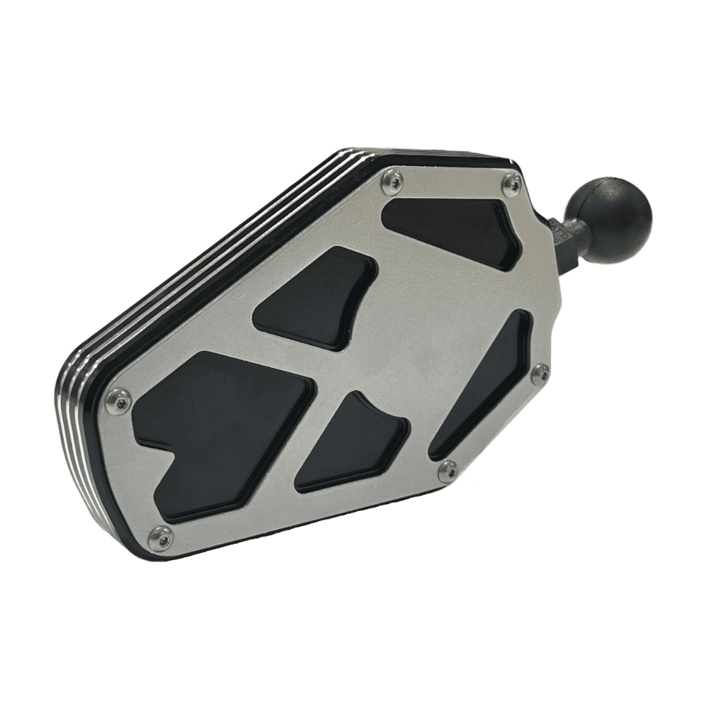 Billet Aluminum Side Mirror — BILLET ALUMINUM SIDE MIRROR  AJK Offroad 2.00" SILVER 