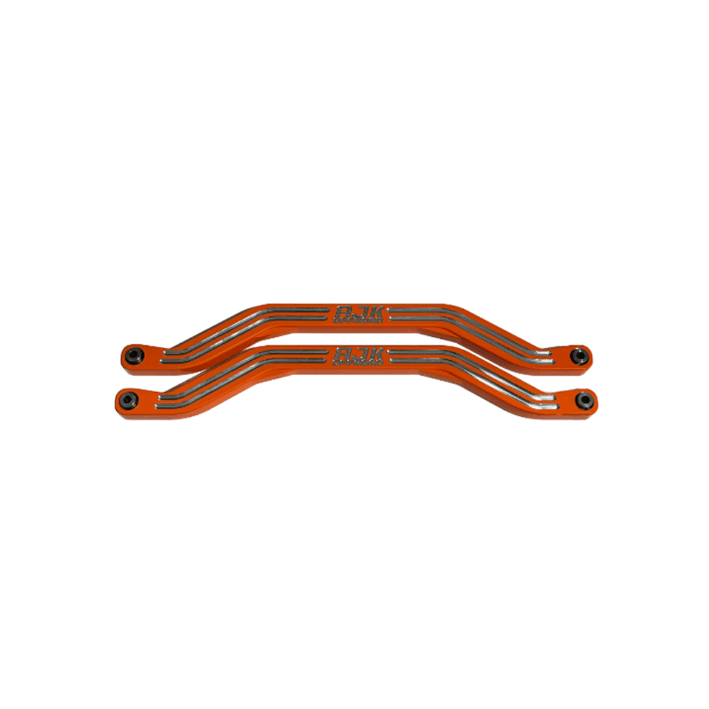 Polaris Pro R / Turbo R High Clearance Radius Rods — Polaris Pro R / Turbo R High Clearance Radius Rods by AJK Offroad Orange Lower Rods