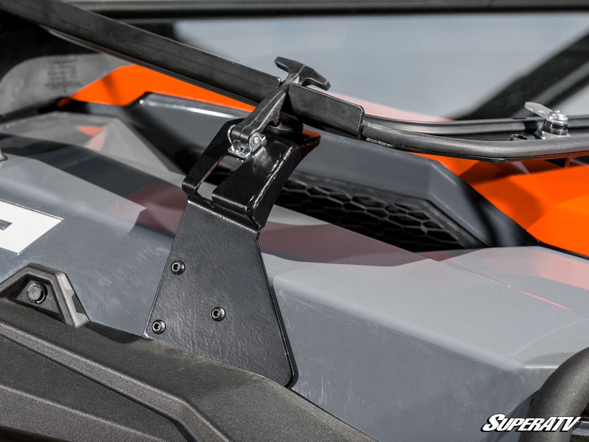 SuperATV Flip-Down Glass Windshield for Polaris General 1000 - image 10