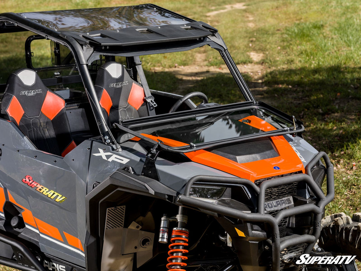 SuperATV Flip-Down Glass Windshield for Polaris General 1000 - image 6
