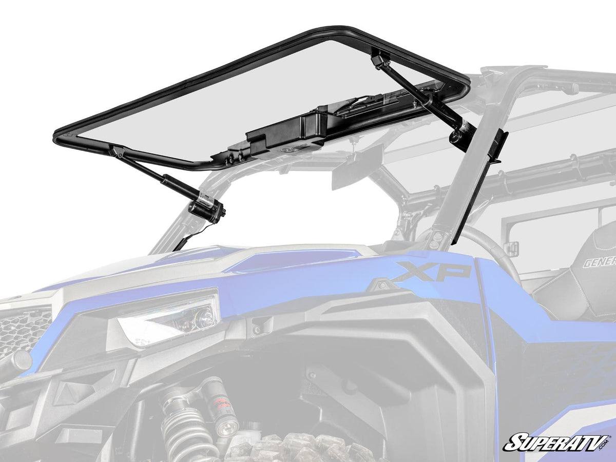 SuperATV MaxDrive Power Flip Glass Windshield for Polaris General XP 1000 - image 14