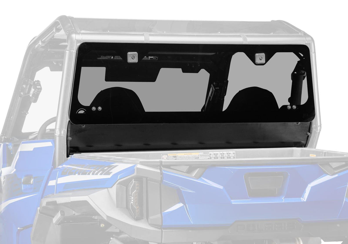 SuperATV Rear Glass Windshield for Polaris General XP 1000