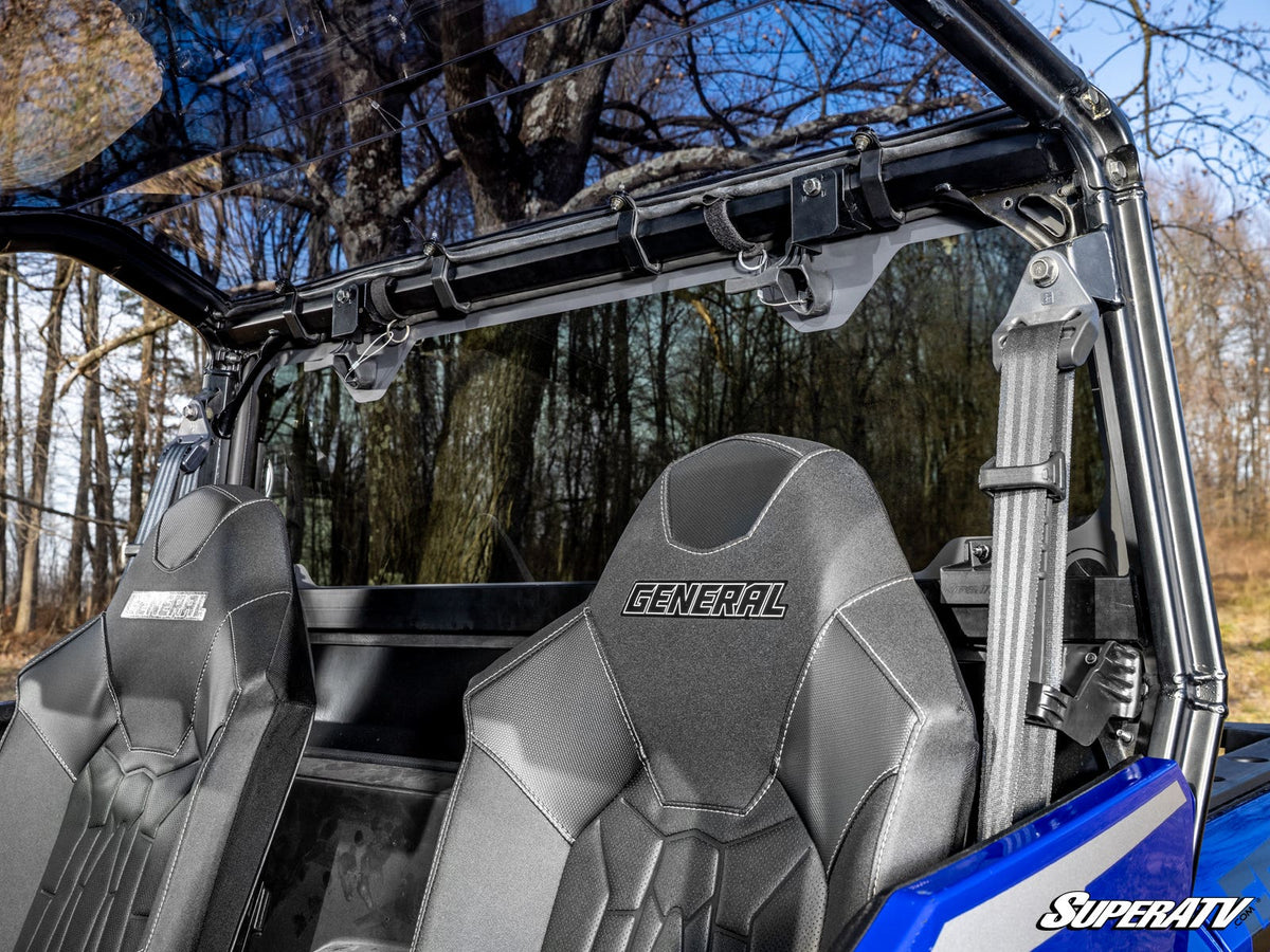 SuperATV Rear Glass Windshield for Polaris General XP 1000 - image 4