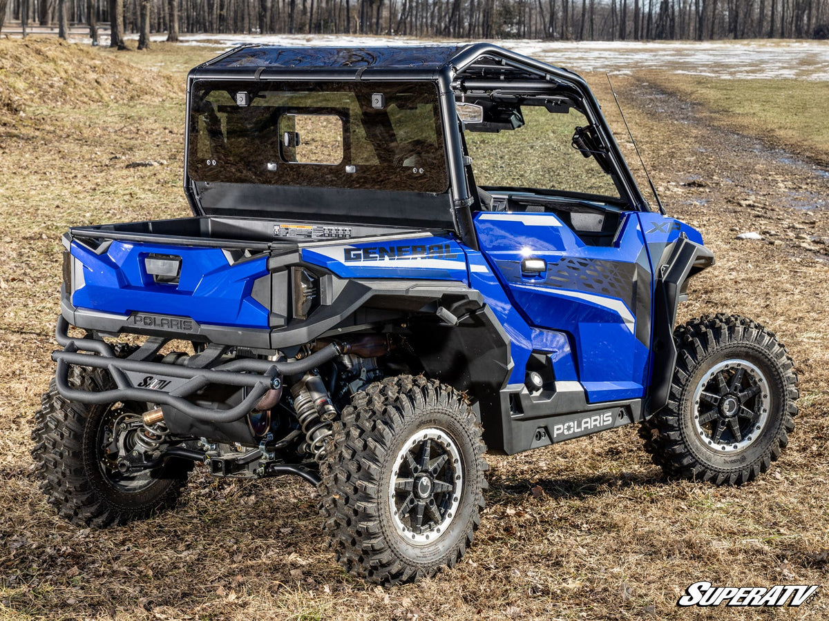 SuperATV Glass Sliding Rear Windshield for Polaris General 1000 - image 3
