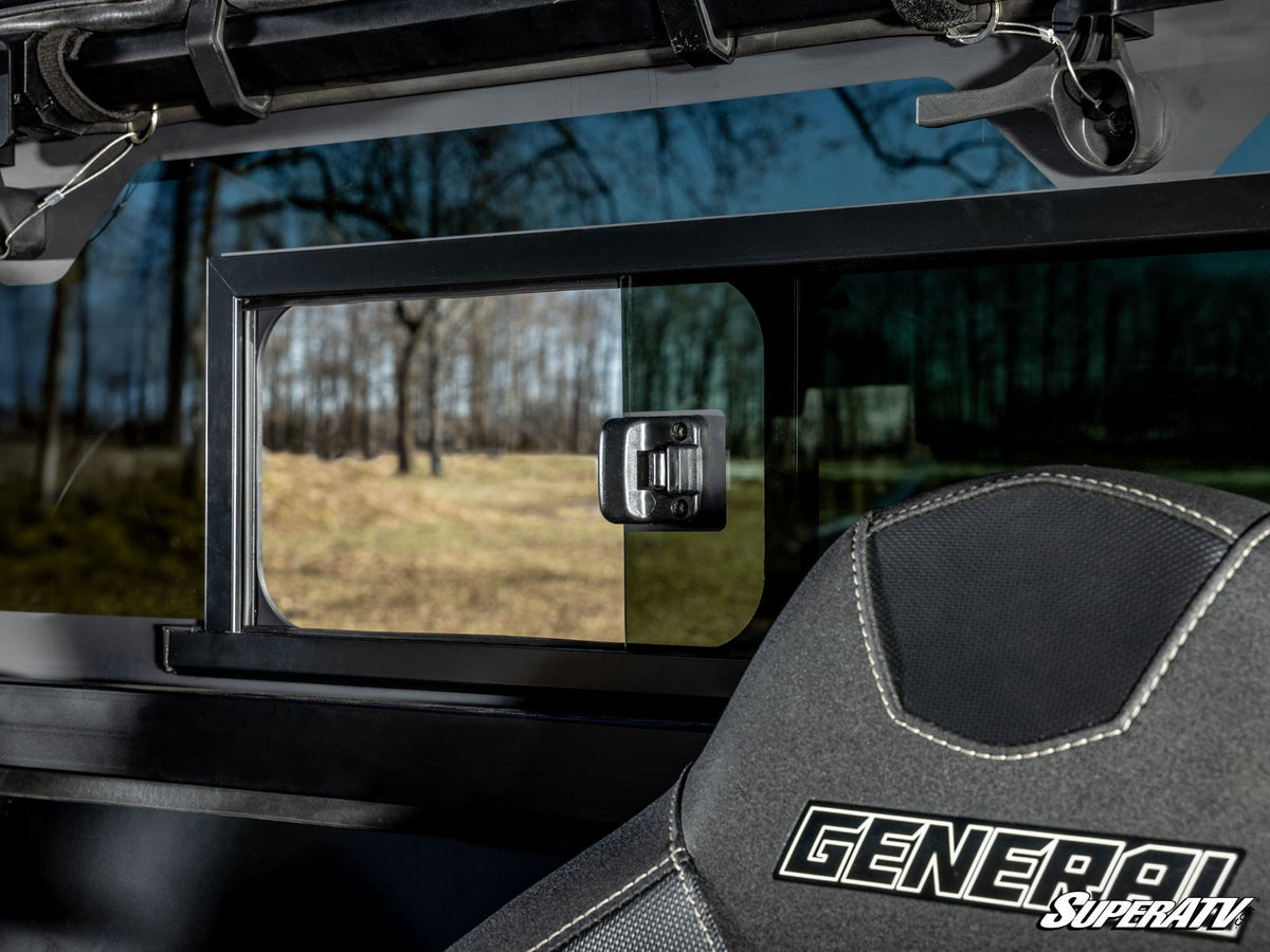 SuperATV Glass Sliding Rear Windshield for Polaris General XP 1000 - image 5