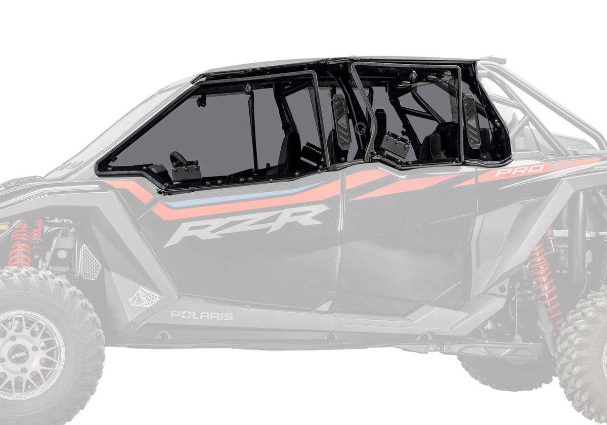 SuperATV Hard Cab Enclosure Upper Doors for Polaris RZR PRO XP 4