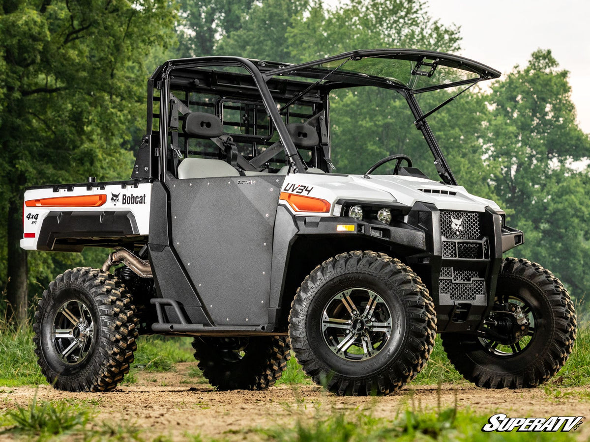 SuperATV Scratch-Resistant Flip Windshield for Bobcat UV34 - image 3