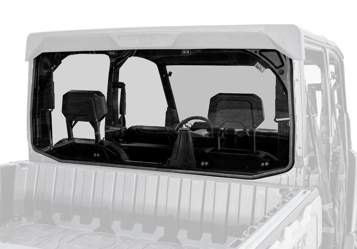 SuperATV Rear Windshield for Polaris Ranger XD 1500