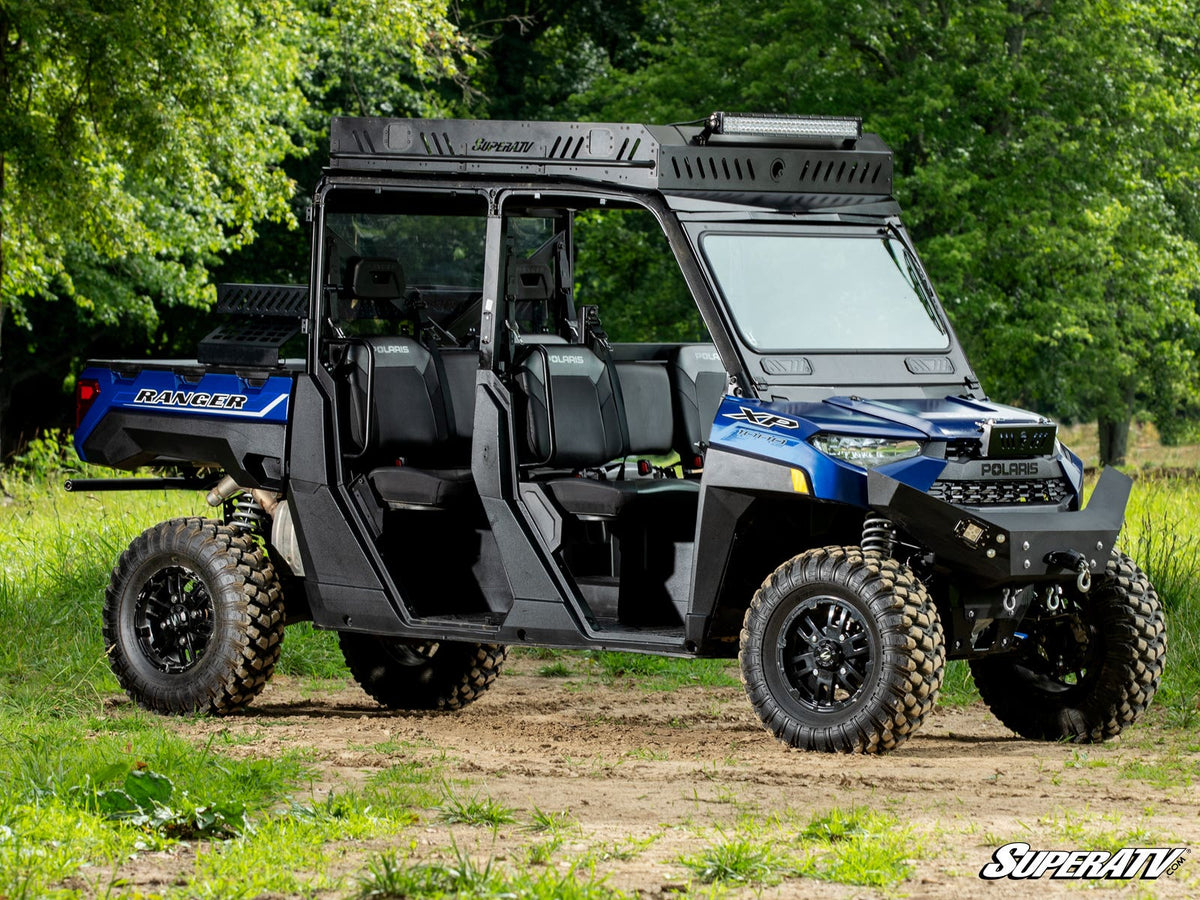 SuperATV Flip Down Glass Windshield for Polaris Ranger XP 1000 - image 2